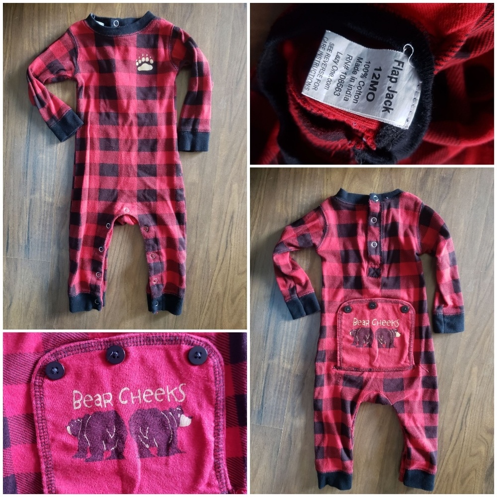 !!!!SOLD!!! Flap Jack 12m pajamas lazyone